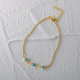 925 Silver Turquoise Adjustable Bracelet Charm Jewelry