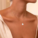 Colorful Zircon Jewelry Set, Sterling Silver Piercing Hook Earrings