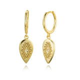 925 Silver Hoop Earrings Zircon Round Huggie Piercing Earings