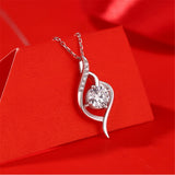 Moissanite Necklace Pendant 925 Sterling Silver Necklaces for Women