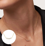 Moonstone Necklace 925 Sterling Silver Long Chain Wedding