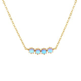 Moonstone Necklace 925 Sterling Silver Long Chain Wedding