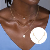 Opal Necklace 925 Sterling Silver Crystal Collier Long Chain Fine Jewelry