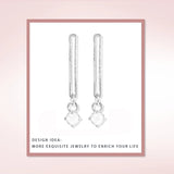 Opal Stone Dangle Earrings 925 Silver Tassel Drop Earrings Gothic Jewelry