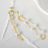 925 Silver Pearl Drop Earrings Pendientes Con Perlas