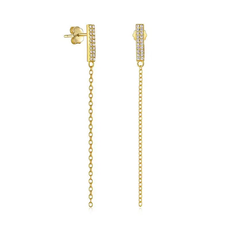 925 Silver Pearl Drop Earrings Pendientes Con Perlas