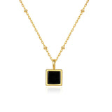 925 Silver Agate Turquoise Malachite Pendant Necklace Women