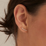 Zircon 925 Silver Stud Earring for Women