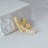 Zircon 925 Silver Stud Earring for Women