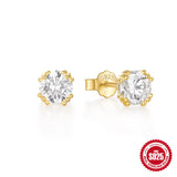 Zircon 925 Silver Stud Earring for Women