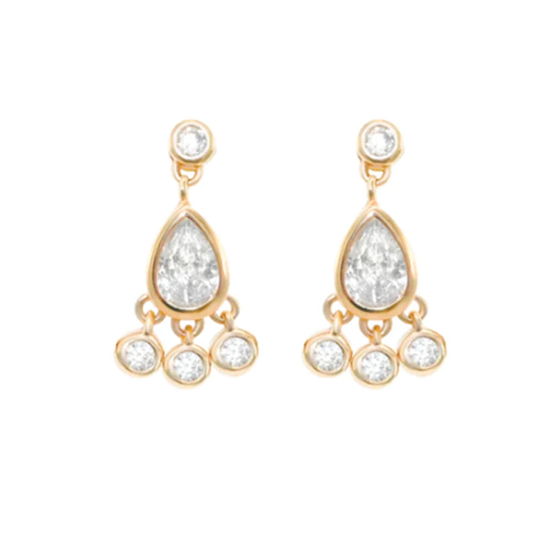 Mini Crystal 925 Silver Earring for Women Stud Earrings Zirconia