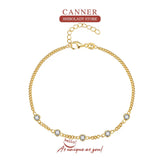 Crystal Bracelet Silver 925 Sterling Wedding Party Chain Fine Jewelry