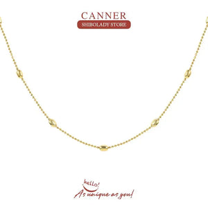 925 Silver Mini Geometry Necklace Long Chain Wedding Rock Punk
