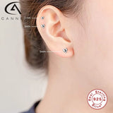 925 Silver Mini Star Triangle Stud Earrings for Women