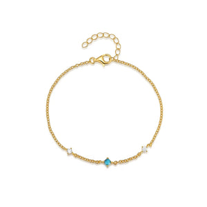 Silver 925 Turquoise Bracelet Women Original Wedding Jewelry