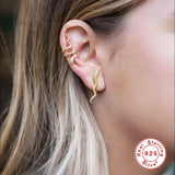 925 Silver Butterfly Snake Earcuff Fine Jewelry Earring