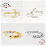 Zircon Crystal 925 Silver Wedding Rings for Women Men