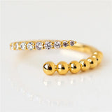 Zircon Star Moon 925 Silver Wedding Rings Men Women Jewelry Anillos