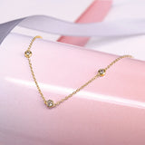 Minimalist Zircon 925 Silver Necklace for Women