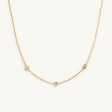 Minimalist Zircon 925 Silver Necklace for Women