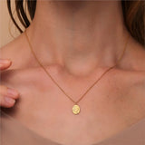Moon Pendant Women's Neck Chain Sterling Silver 925 Jewelry Collar