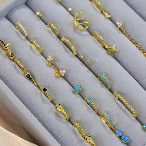 Multi-Color Ear Stud Earrings For Women Charms Cartilage Piercing Earrings