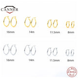 925 Sterling Silver Zircon Huggie Earrings for Women