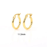 925 Sterling Silver Zircon Huggie Earrings for Women