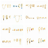 18K Plated Multi-size Dangle Earrings for Women