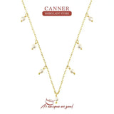Freshwater Pearl Necklace 925 Sterling Silver Jewelry Charming Pendant Chain