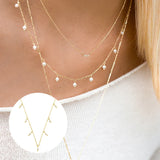 Freshwater Pearl Necklace 925 Sterling Silver Jewelry Charming Pendant Chain