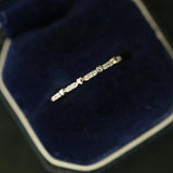 Gold-Plated Heart Zircon Ring, Minimalist Sterling Silver Jewelry