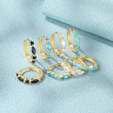Ocean 925 Sterling Silver Hoop Earrings for Women