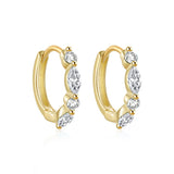 Ocean 925 Sterling Silver Hoop Earrings for Women
