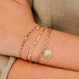 Colorful Zirconia Bracelet Charms Chain for Women