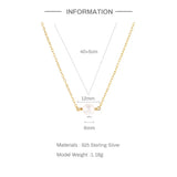 Sterling Silver Plated Pearl Choker Chain Necklace for Women