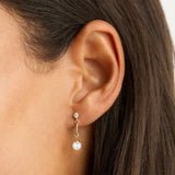 Pearl Lines 925 Sterling Silver Earring Drop Earrings