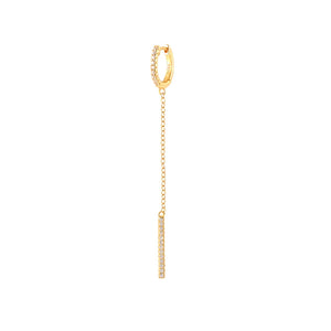 925 Sterling Silver Plated Chain Hoop Earrings for Women