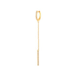 925 Sterling Silver Plated Chain Hoop Earrings for Women
