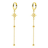 925 Sterling Silver Colorful Crystal Tassel Earrings