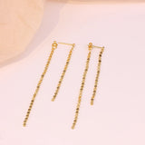 925 Sterling Silver Drop Long Hanging Earrings Tassel Earring Stylish Jewelry