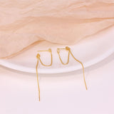 925 Sterling Silver Drop Long Hanging Earrings Tassel Earring Stylish Jewelry