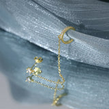 925 Silver Ear Clip Earring Women Wedding Jewelry