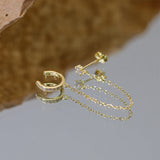 925 Silver Ear Clip Earring Women Wedding Jewelry