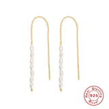 Plata 925 Silver Tassel Dangle Earring for Women Anniversary Wedding Party