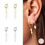 925 Silver Pearl Earring For Women Wedding Jewelry