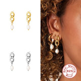 925 Silver Pearl Earring For Women Wedding Jewelry