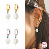 925 Silver Pearl Earring For Women Wedding Jewelry