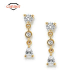925 Sterling Silver Small Stud Earrings with Zircon