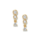 925 Sterling Silver Small Stud Earrings with Zircon
